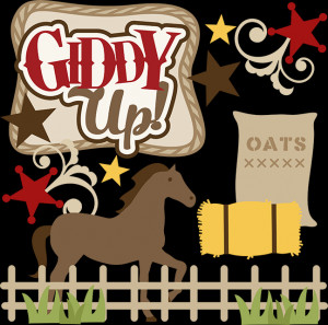 Giddy Svg File For Scrapbooking Horse Files Scal