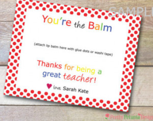 Download - You're The Balm - Teacher Appreciation - Lip Balm - Teacher ...