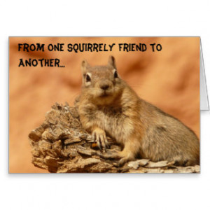 Squirrely Friend Greeting Card