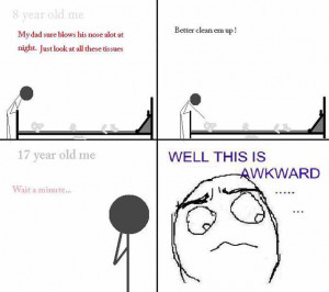 ... rage comic, funny humor comic, dad, boy, tissues, sick, father