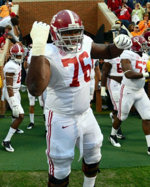 Get your mind right!' It's Alabama right tackle D.J. Fluker's ...