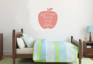 Snow White 'Never Too Old' Disney Quote Wall Sticker Vinyl