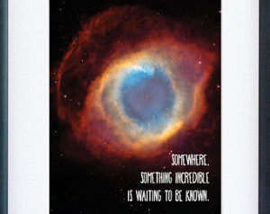 Carl Sagan Quote / Hubble Telescope Space Print / Nebula Print ...