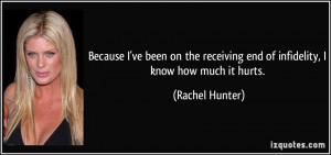 More Rachel Hunter Quotes