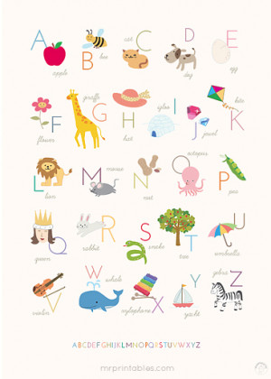 Printable Alphabet Posters