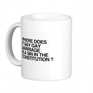 WHERE DOES IT SAY GAY MARRIAGE IS A SIN -.png Classic White Coffee Mug