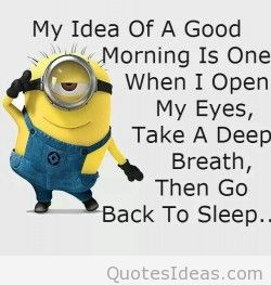 Good morning minions quote