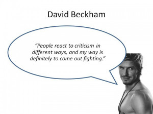 : David Beckham , David Beckham Inspirational Quotes , David Beckham ...