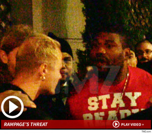 Rampage Jackson was thiiiiis close to DESTROYING some guy outside of a ...