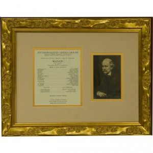 An opera collectible: a vintage autographed photo of Jules Massenet ...