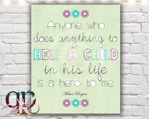 mr rogers quote print mr rogers quote poster