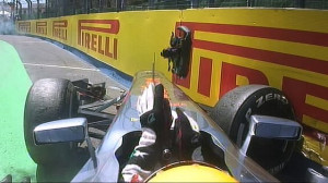 European Grand Prix: Lewis Hamilton crashes out in Valencia