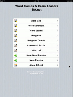 Word Games & Brain Teasers BA.net Screenshot