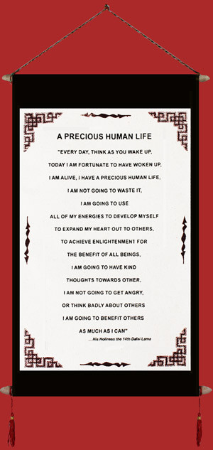 Dalai Lama's Quotation on Precious Human Life
