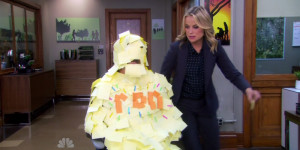 Leslie Knope tortures Ron Swanson picture6
