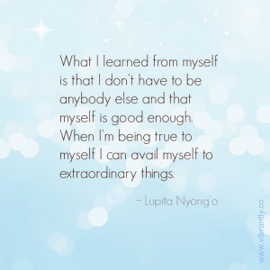 to Lupita Nyong’o for winning an Oscar! Here is a quote from Lupita ...