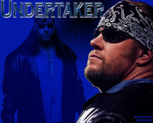 Sports - Wrestling Undertaker WWE Biker Blue Wallpaper