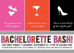 Lingerie Bachelorette Party Invitation