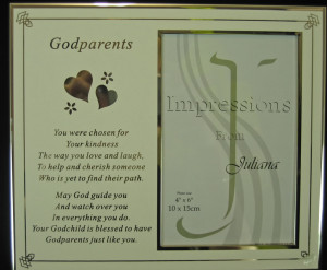 Godparents Poem Candle