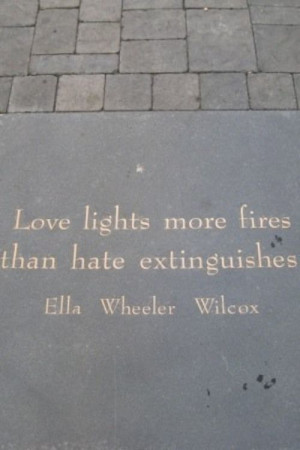 Spread love like a wildfire. Love without reservation.