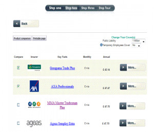 ... business products feature to compare covers for the various policies