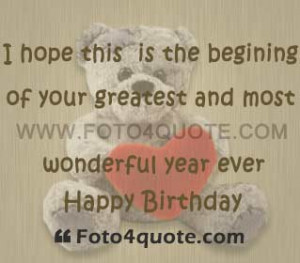 Free Birthday ecards and photos - I hope this is the beginning of your ...