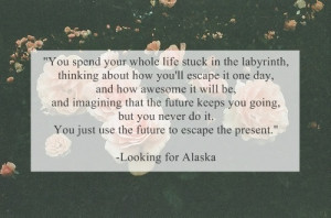 book, flowers, looking for alaska, quotes, rose