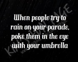 Rain on your parade