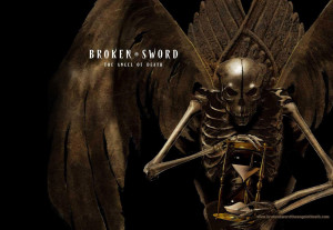 dark evil skeleton skull death angel wallpaper background