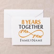 8th anniversary Greeting Card for