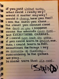 My favorite Staind song and favorite all time song EVER. Lyrics from ...