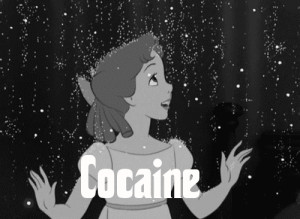 ... cocaine, cute, fun, funny, gif, girl, hair, peter pan, pretty, wendy