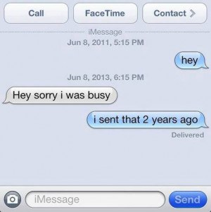 Funny texts: Right on time