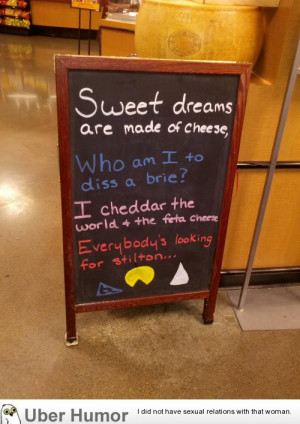 My grocery store cheese counter has the right idea