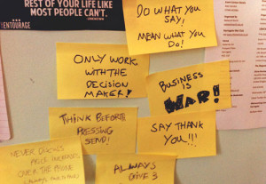 Sticky Note Wall