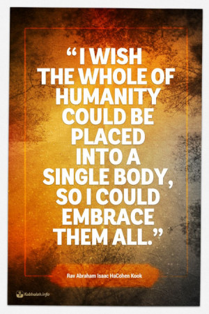 ... be Placed into a Single Body, So I Could Embrace them All