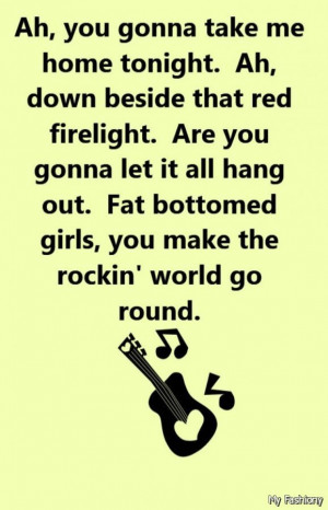 Queen Fat Bottom Girls Lyrics