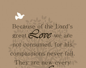 ... , Lamentations 3: 22-23, Christmas Gift, Faith, Love, Bible Quotes