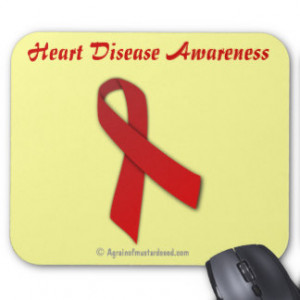 Heart Disease Awareness Agrainofmustardseed.com Mouse Pad
