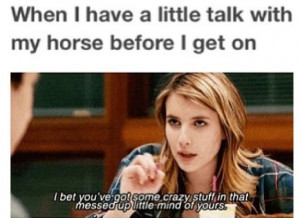 Horse Quotes... Every time before I ride Midnight! If I don't say I ...
