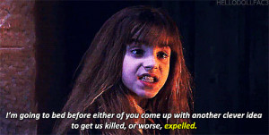 Hermione Granger, Harry Potter & the Sorcerer's Stone: Expelled GIF