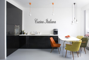 ... ITALIANA-Vinyl-Wall-Quote-Decal-Italian-Kitchen-Decor-Food-Sign-Saying