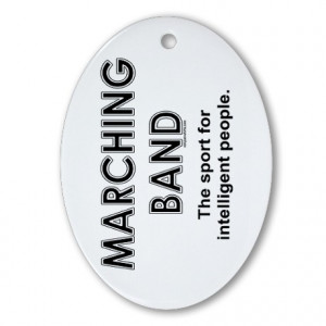 Marching Band Oval Ornament