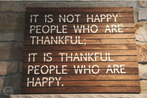 Be Thankful…Be Happy