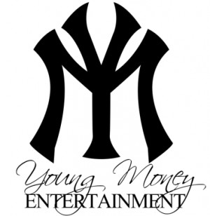 Young Money Entertainment written like NY yankees