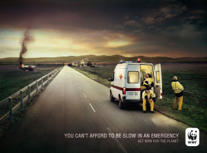 WWF Ambulance print advertisement