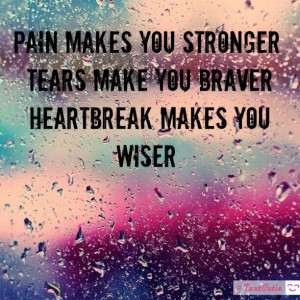 Pain tears and heartbreak