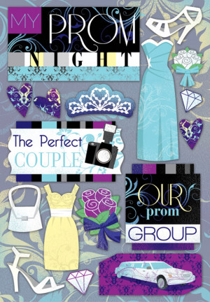 ... Foster Design - Prom Collection - Cardstock Stickers - My Prom Night