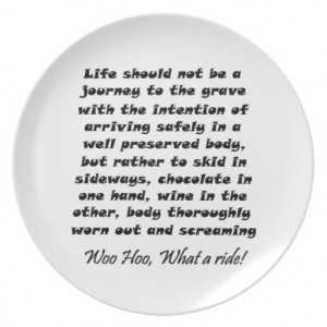 Funny quotes gifts wine quote drinking joke humor dinner plates
