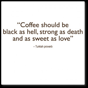 ... wall quotes decals » wall quote decal - coffee: black, strong, sweet
